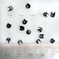 NDA056DGY Doll Dress DIY Crafts Mini Cone Rivet 4mm Dark Grey NDA056DGY Doll Dress DIY Crafts Mini Cone Rivet 4mm Dark Grey